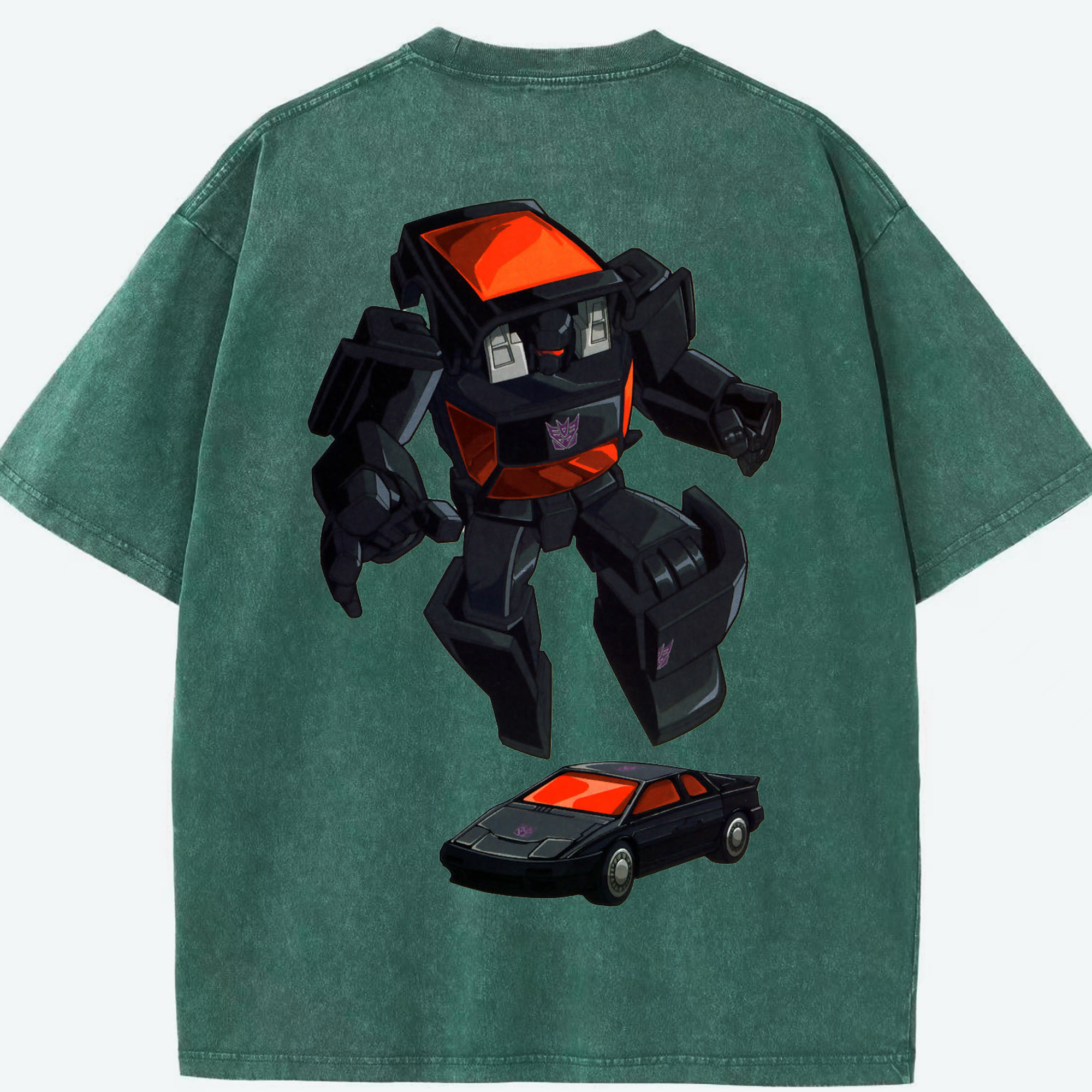 （画像用）  綿100% ヴィンテージ風 半袖Tシャツ（背面プリント）